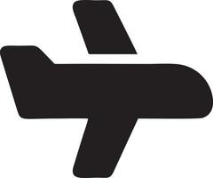 Plane icon symbol image vector, illustration of the flight aviation in black image. EPS 10 vector