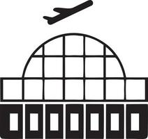 Plane icon symbol image vector, illustration of the flight aviation in black image. EPS 10 vector