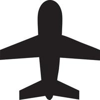 Plane icon symbol image vector, illustration of the flight aviation in black image. EPS 10 vector