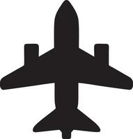 Plane icon symbol image vector, illustration of the flight aviation in black image. EPS 10 vector