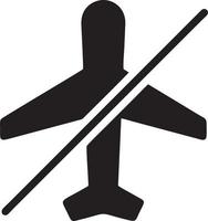 Plane icon symbol image vector, illustration of the flight aviation in black image. EPS 10 vector