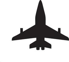 Plane icon symbol image vector, illustration of the flight aviation in black image. EPS 10 vector