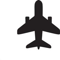 Plane icon symbol image vector, illustration of the flight aviation in black image. EPS 10 vector