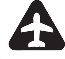 Plane icon symbol image vector, illustration of the flight aviation in black image. EPS 10 vector