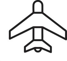 Plane icon symbol image vector, illustration of the flight aviation in black image. EPS 10 vector