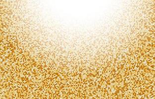 Gradient Gold Hexagonal Halftone Background vector