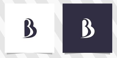 plantilla de diseño de logotipo de letra b vector