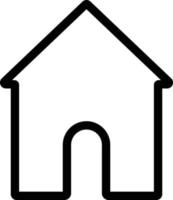 home icon on white background . house icon vector illustration