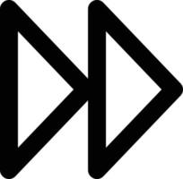 Next icon vector, forward button symbol . Media icons vector