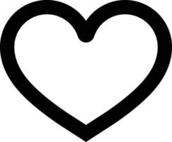 big heart icon in line style isolated on white background vector