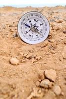 Compass on the ground photo