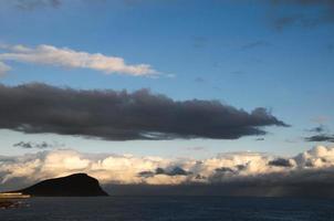 View from the beach shore photo