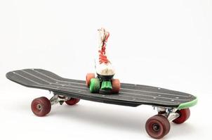 Roller on a skateboard photo