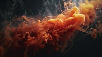 Fire flames texture on isolated black background. Perfect texture overlays for copy space. photo