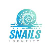 Modern digital snail logo design branding. Technology pixel snail logo vector. vector