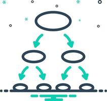 mix icon for explaining vector