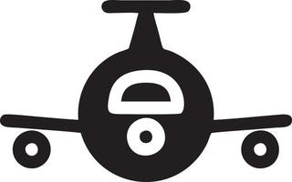 Plane icon symbol image vector, illustration of the flight aviation in black image. EPS 10 vector