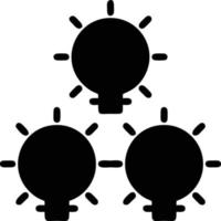 Idea solution icon symbol vector image. Illustration of the creative innovation concept design. EPS 10