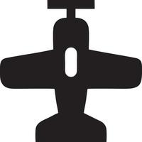 Plane icon symbol image vector, illustration of the flight aviation in black image. EPS 10 vector