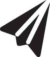 Plane icon symbol image vector, illustration of the flight aviation in black image. EPS 10 vector