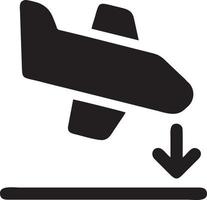 Plane icon symbol image vector, illustration of the flight aviation in black image. EPS 10 vector