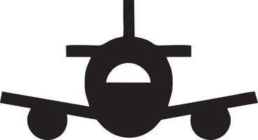 Plane icon symbol image vector, illustration of the flight aviation in black image. EPS 10 vector