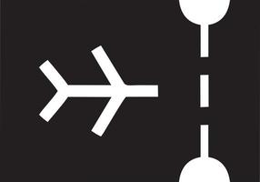 Plane icon symbol image vector, illustration of the flight aviation in black image. EPS 10 vector