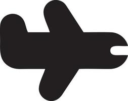 Plane icon symbol image vector, illustration of the flight aviation in black image. EPS 10 vector