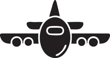 Plane icon symbol image vector, illustration of the flight aviation in black image. EPS 10 vector