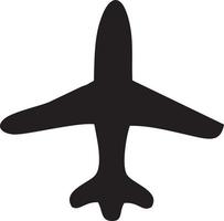 Plane icon symbol image vector, illustration of the flight aviation in black image. EPS 10 vector