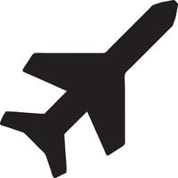 Plane icon symbol image vector, illustration of the flight aviation in black image. EPS 10 vector