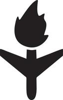 Plane icon symbol image vector, illustration of the flight aviation in black image. EPS 10 vector