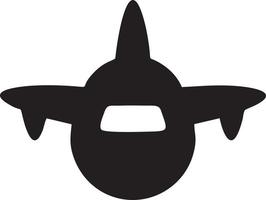 Plane icon symbol image vector, illustration of the flight aviation in black image. EPS 10 vector