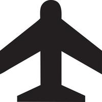 Plane icon symbol image vector, illustration of the flight aviation in black image. EPS 10 vector