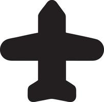 Plane icon symbol image vector, illustration of the flight aviation in black image. EPS 10 vector