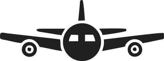 Plane icon symbol image vector, illustration of the flight aviation in black image. EPS 10 vector