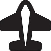 Plane icon symbol image vector, illustration of the flight aviation in black image. EPS 10 vector