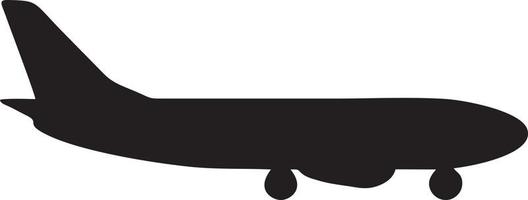 Plane icon symbol image vector, illustration of the flight aviation in black image. EPS 10 vector