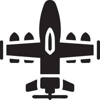 Plane icon symbol image vector, illustration of the flight aviation in black image. EPS 10 vector