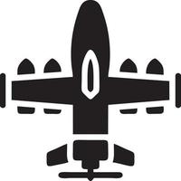 Plane icon symbol image vector, illustration of the flight aviation in black image. EPS 10 vector