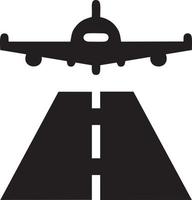 Plane icon symbol image vector, illustration of the flight aviation in black image. EPS 10 vector