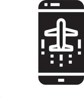 Plane icon symbol image vector, illustration of the flight aviation in black image. EPS 10 vector