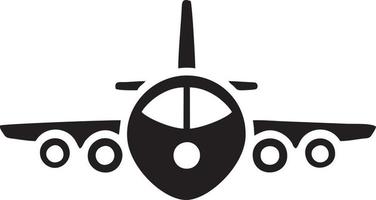 Plane icon symbol image vector, illustration of the flight aviation in black image. EPS 10 vector