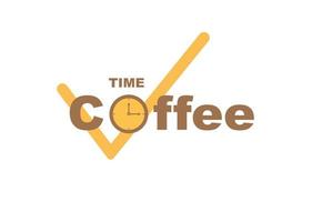 café logo vector para cafetería marca
