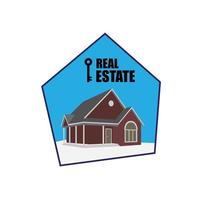 Real estate logo template vector