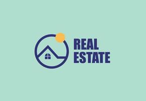 Real estate logo template vector