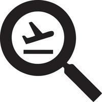 Plane icon symbol image vector, illustration of the flight aviation in black image. EPS 10 vector