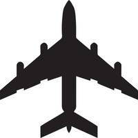 Plane icon symbol image vector, illustration of the flight aviation in black image. EPS 10 vector