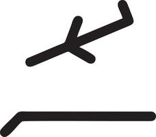 Plane icon symbol image vector, illustration of the flight aviation in black image. EPS 10 vector