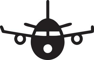 Plane icon symbol image vector, illustration of the flight aviation in black image. EPS 10 vector